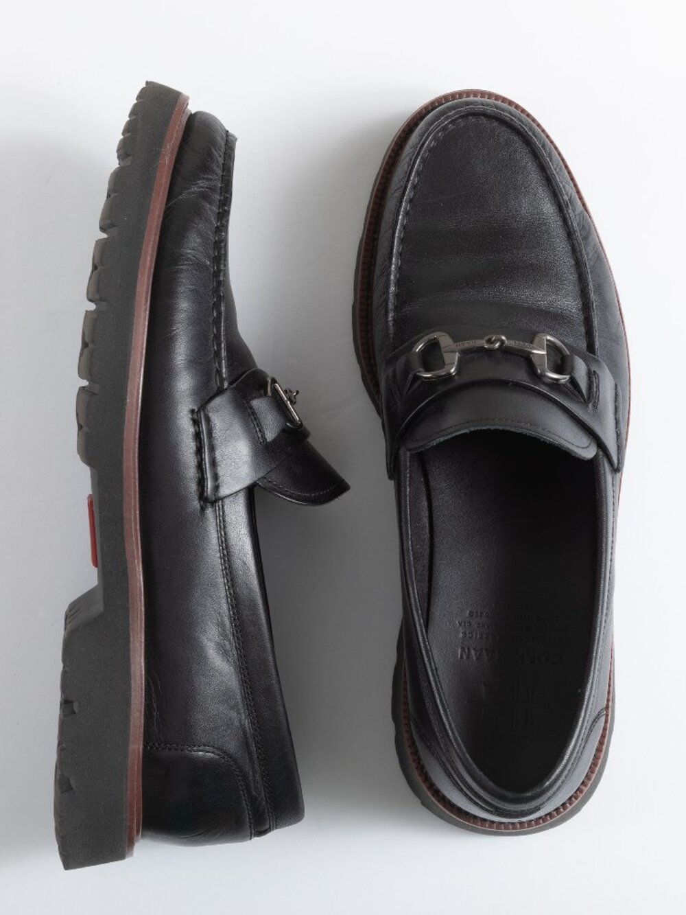 Cole Haan American Classics Men's 9.5 M Black Leather Bit Loafer Grand 360 C3913